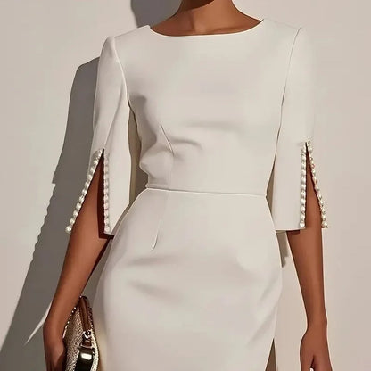 Lara Angelini™ Elegant Pencil Dress for Effortless Polish