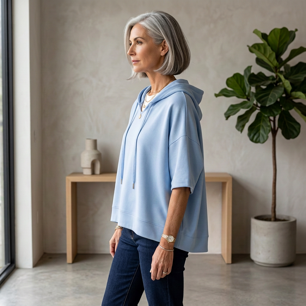 Lara Antinori™ Relaxed Wide Sleeve Sweatshirt for Effortless Style