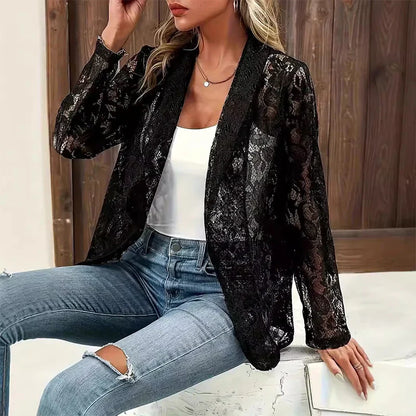 Lara Patane™ Elegant Lace Blazer for Work and Events