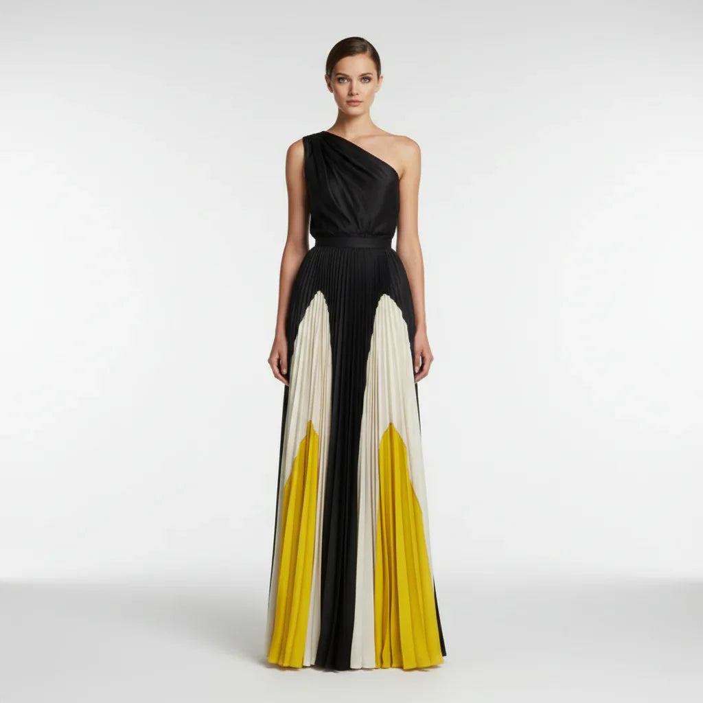 Lara Rufo™ Elegant One-Shoulder Dress for Evening Events