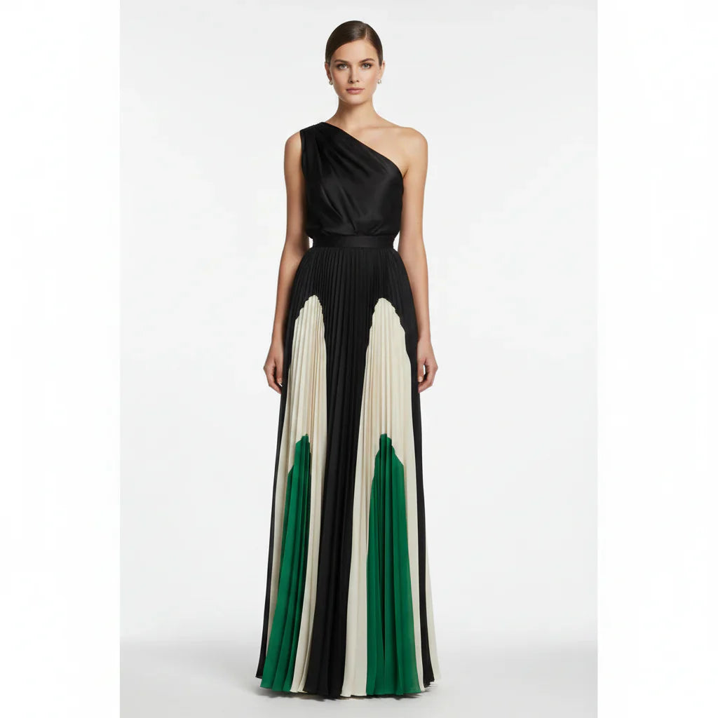 Lara Rufo™ Elegant One-Shoulder Dress for Evening Events