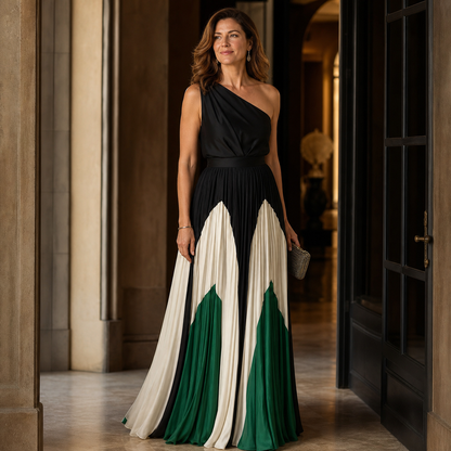Lara Rufo™ Elegant One-Shoulder Dress for Evening Events