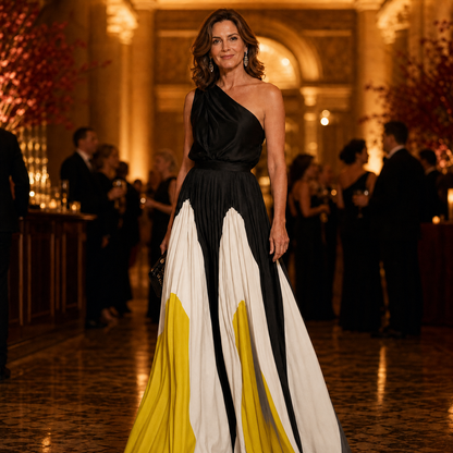 Lara Rufo™ Elegant One-Shoulder Dress for Evening Events