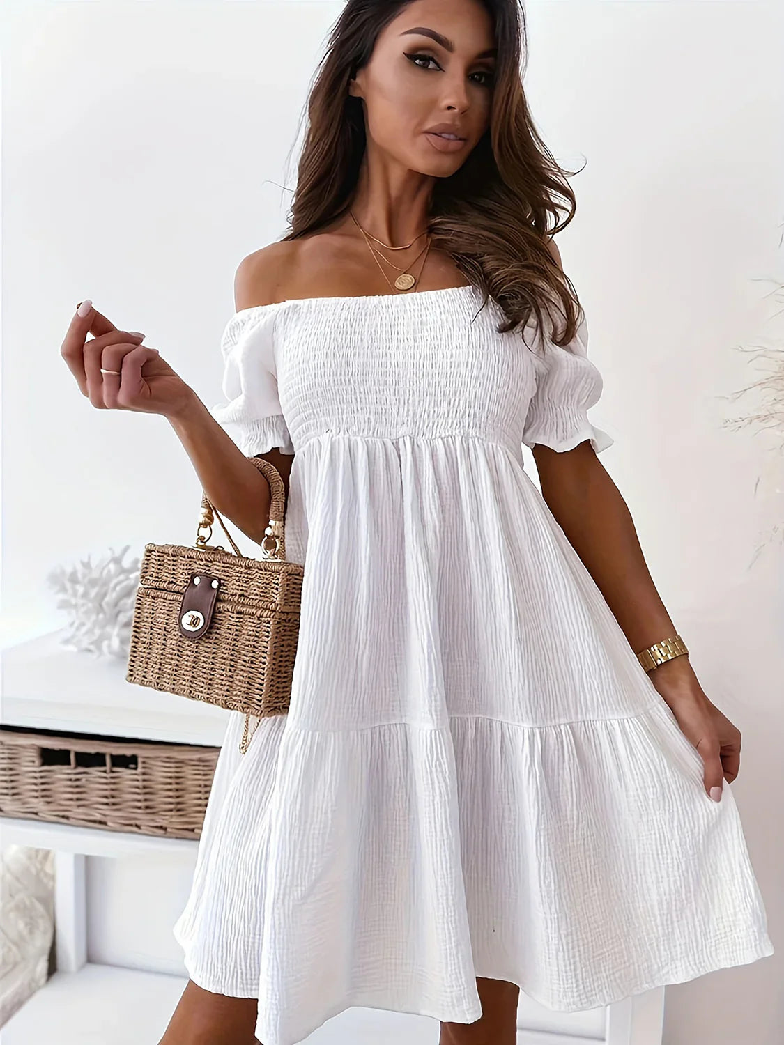 Lara Valdarno™ Versatile Mini Dress for Everyday Outings