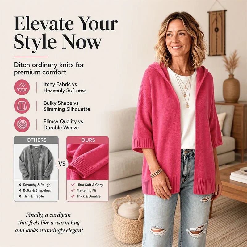 Larissa Bentivoglio™ Hooded Cardigan for Cozy Layering