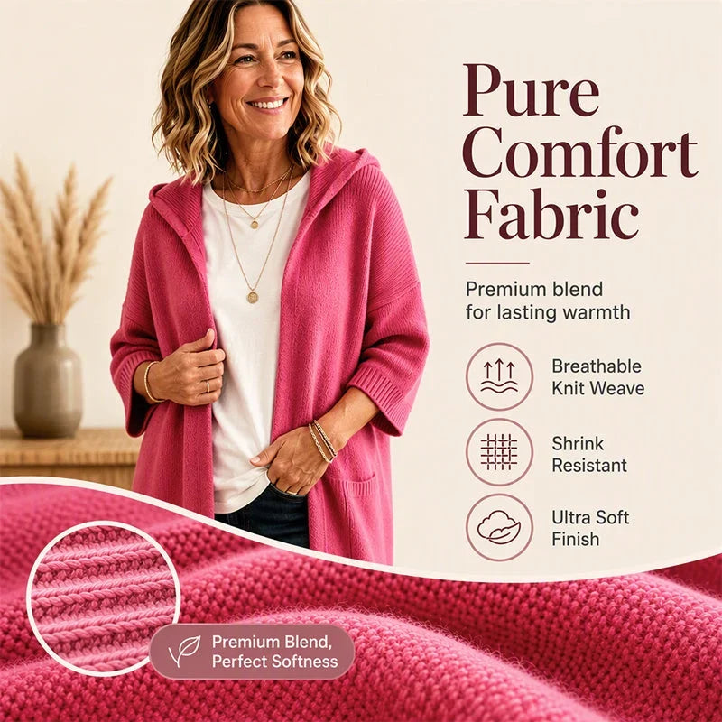 Larissa Bentivoglio™ Hooded Cardigan for Cozy Layering