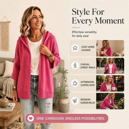 Larissa Bentivoglio™ Hooded Cardigan for Cozy Layering