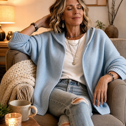 Larissa Bentivoglio™ Hooded Cardigan for Cozy Layering