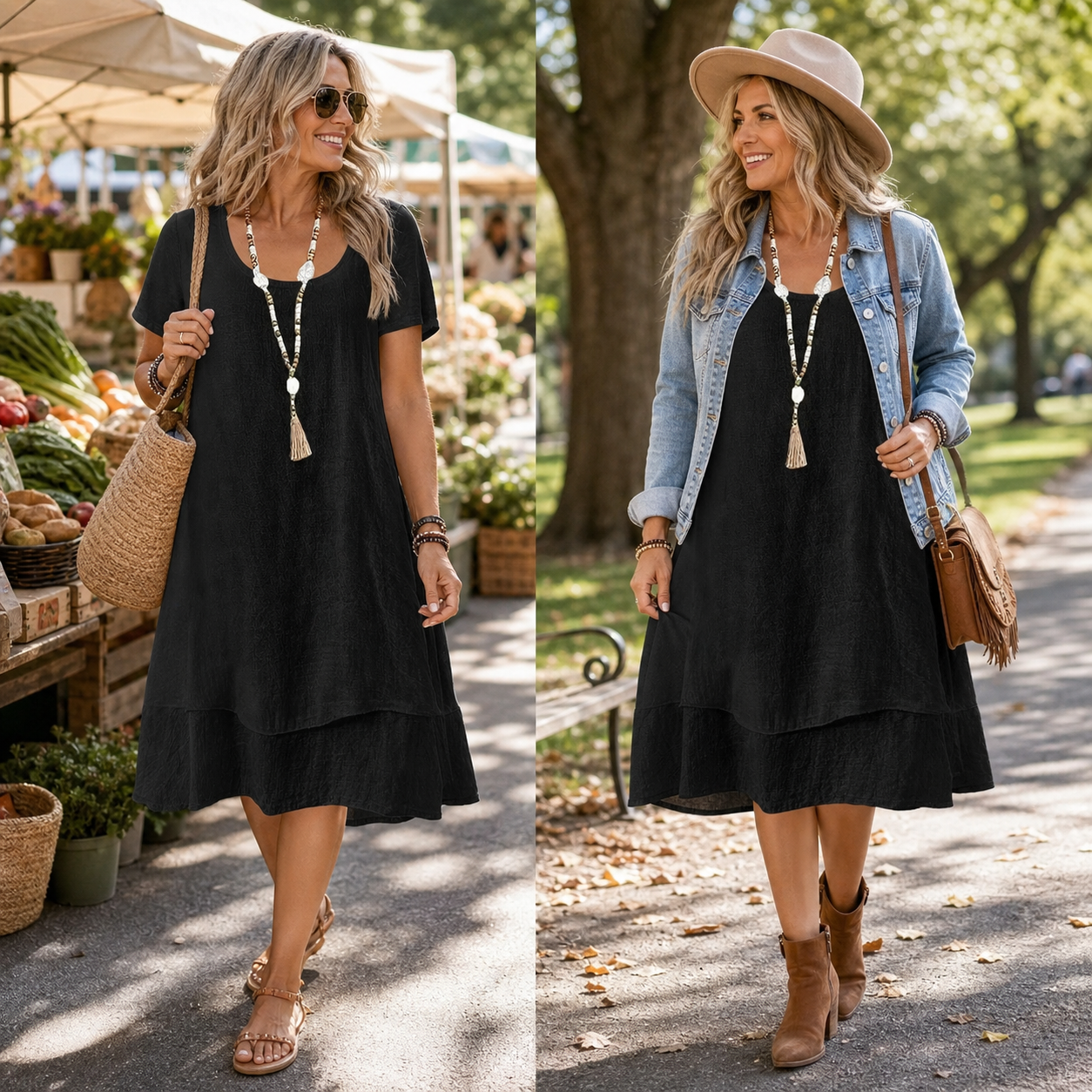 Larissa Berardi™ Relaxed Short-Sleeve Dress for All-Day Comfort