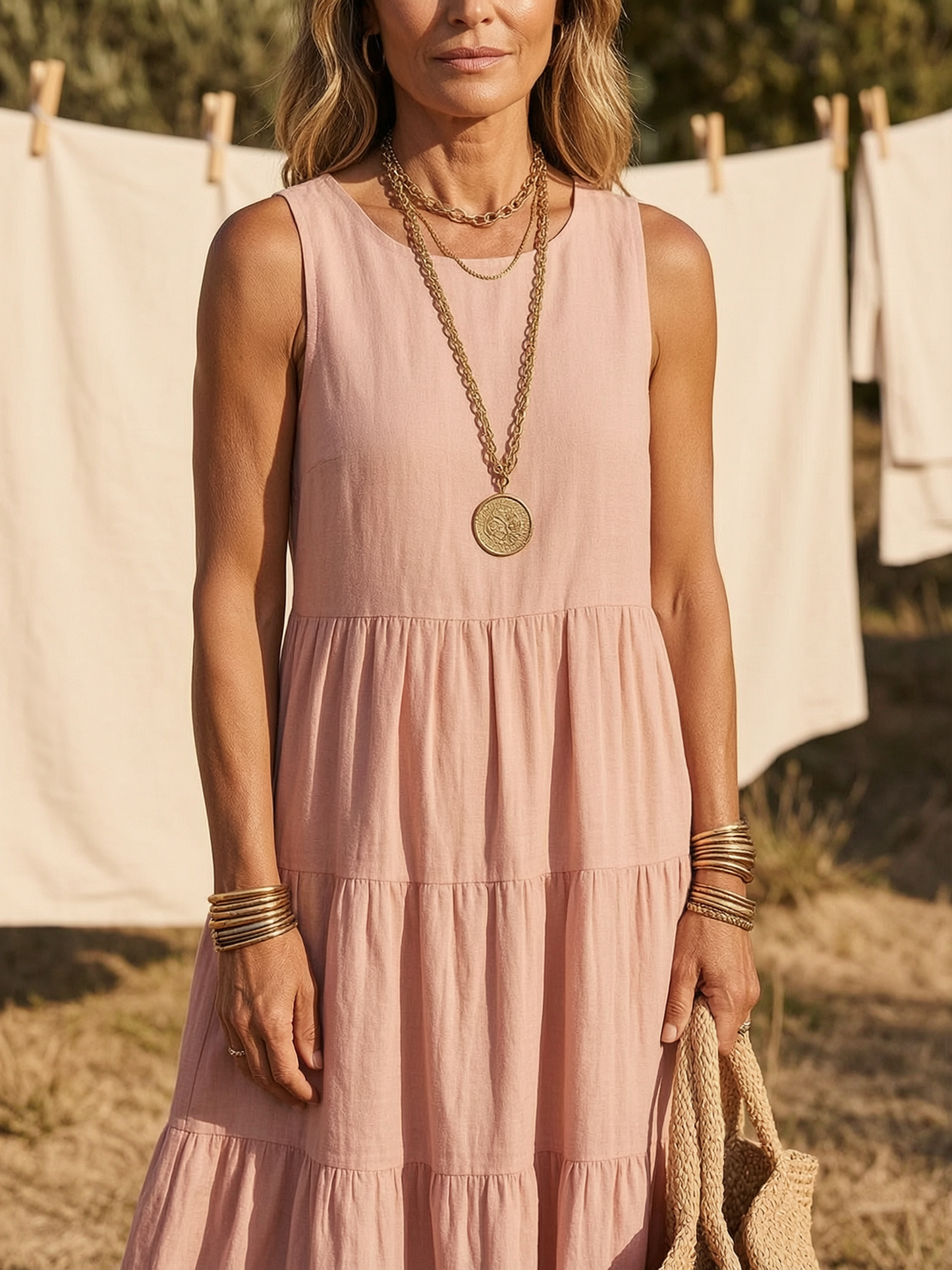 Larissa Pomilio™ Breathable Dress for Effortless Summer Days