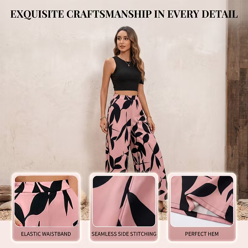Laura Abbondanza™ Printed Wide-Leg Pants for Everyday Style