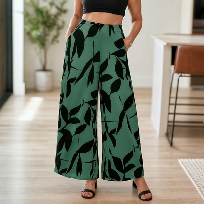 Laura Abbondanza™ Printed Wide-Leg Pants for Everyday Style