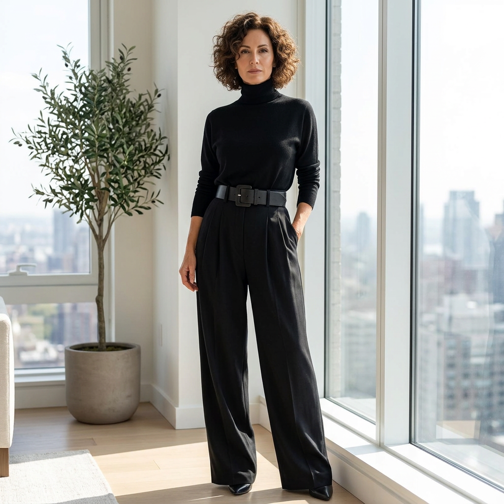 Laura Caetani™ Elegant High-Neck Jumpsuit for Effortless Style