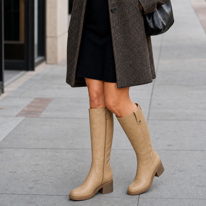 Lauretta Ascoli™ Square-Heel Knee Boots for Polished Looks