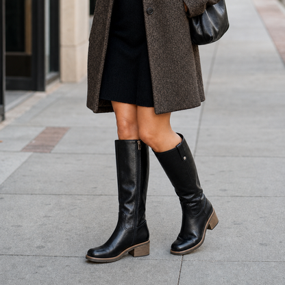 Lauretta Ascoli™ Square-Heel Knee Boots for Polished Looks