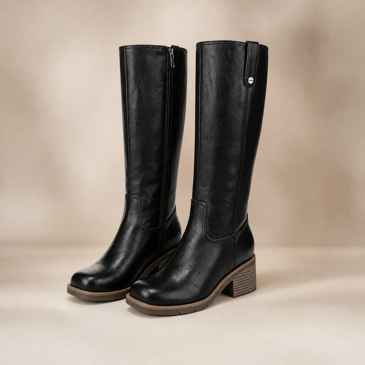Lauretta Ascoli™ Square-Heel Knee Boots for Polished Looks
