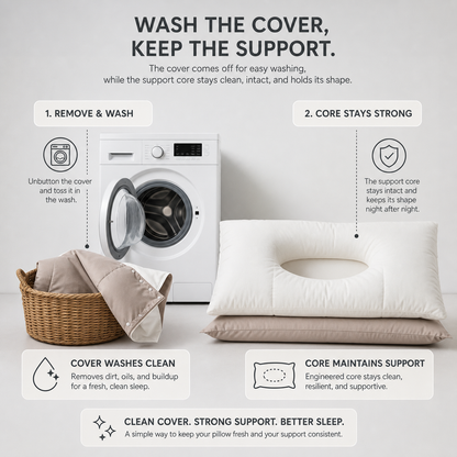 LayerFit™ Neck Pillow for Pain-Free Mornings