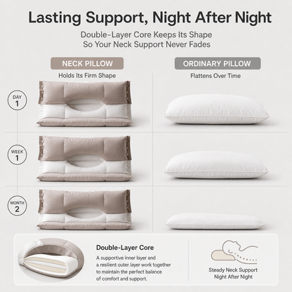 LayerFit™ Neck Pillow for Pain-Free Mornings