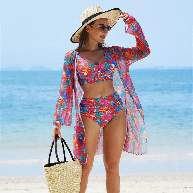 Lea Cavaleri™ Printed 3 Piece Swimsuit Set