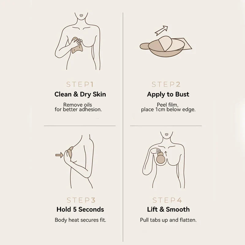 LiftLuxe Prime™ Invisible Nipple Covers for Smooth Comfort