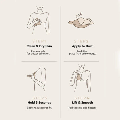 LiftLuxe Prime™ Invisible Nipple Covers for Smooth Comfort