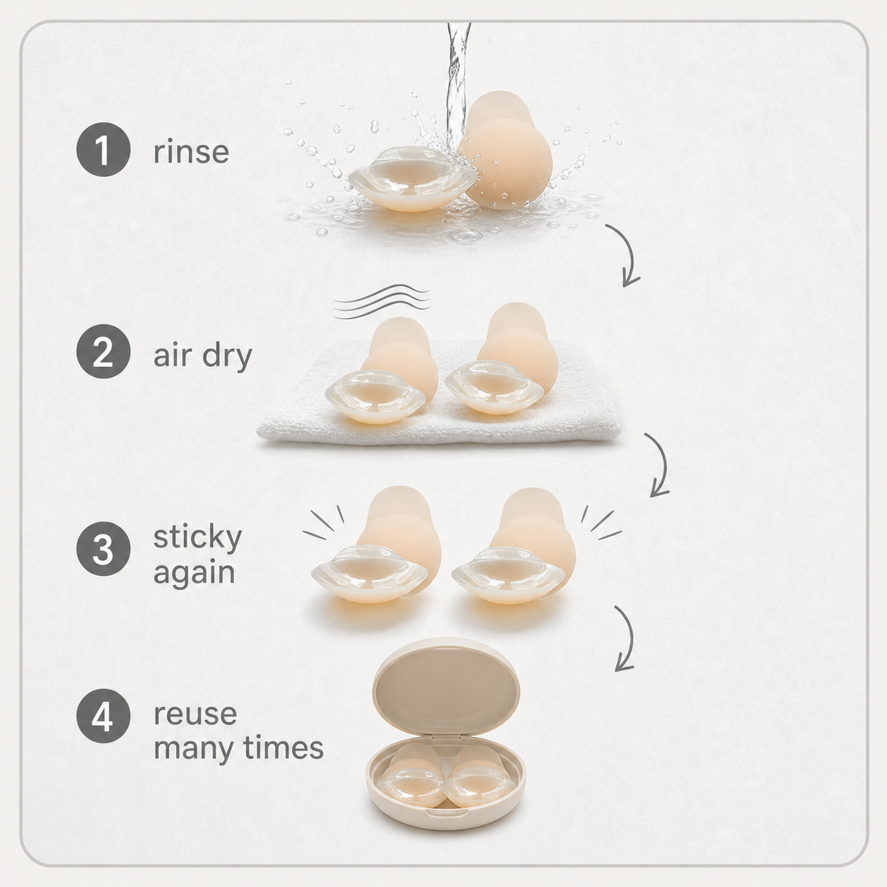 LiftLuxe Prime™ Invisible Nipple Covers for Smooth Comfort