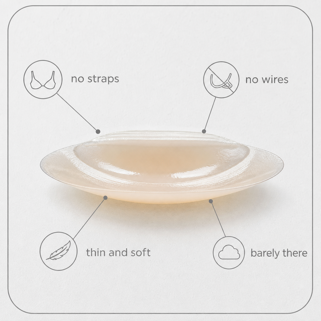 LiftLuxe Prime™ Invisible Nipple Covers for Smooth Comfort