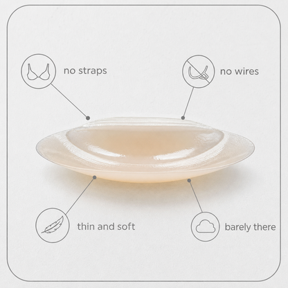 LiftLuxe Prime™ Invisible Nipple Covers for Smooth Comfort