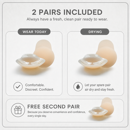 LiftLuxe Prime™ Invisible Nipple Covers for Smooth Comfort