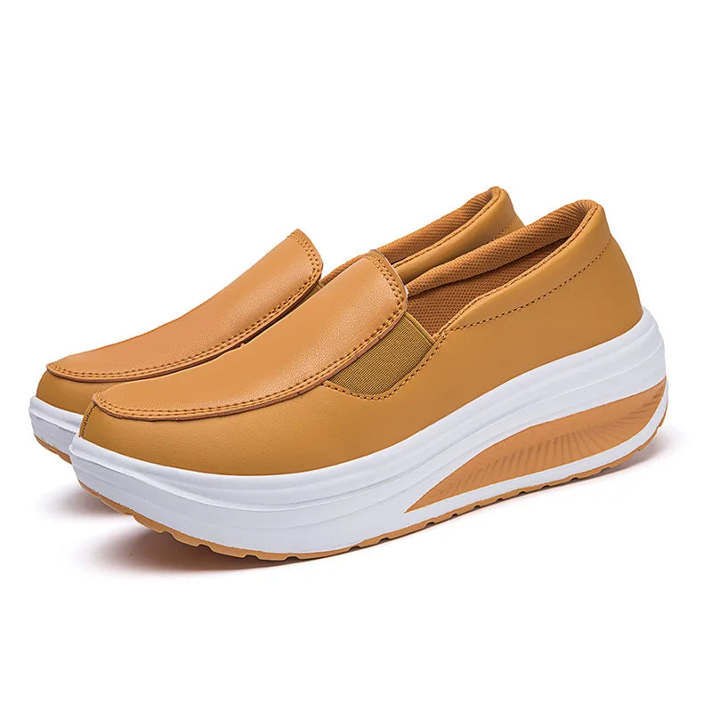 LiftStep Liftstep Pro All-Day Comfort Platform Wedge Sneakers - pair view both shoes