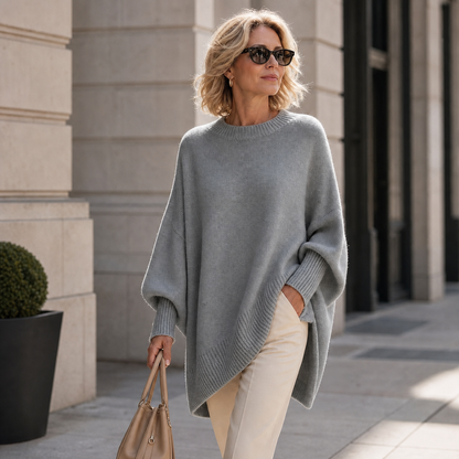 Lisa Raffaelli™ Soft-Touch Oversized Jumper for Effortless Style