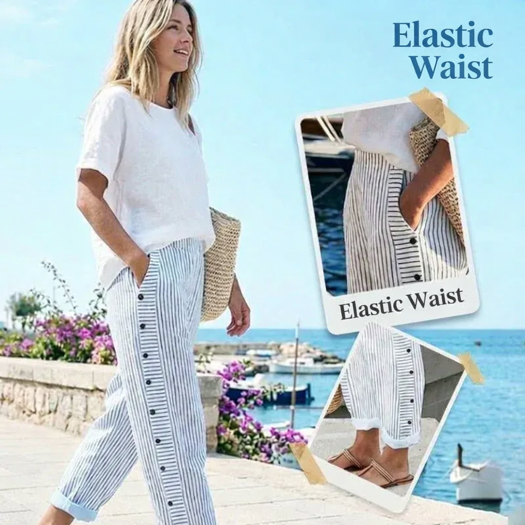 Livia Cherubini™ Relaxed Striped Everyday Pants
