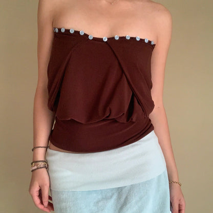 Loredana Chinaglia™ Convertible Button Top for Day to Night
