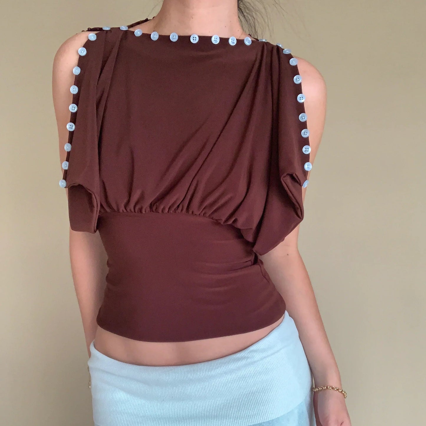 Loredana Chinaglia™ Convertible Button Top for Day to Night