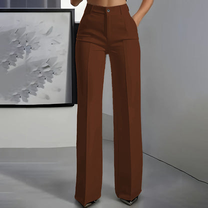 Lorenza Women's High Waisted Slim Formal Pants - styled product content image 18