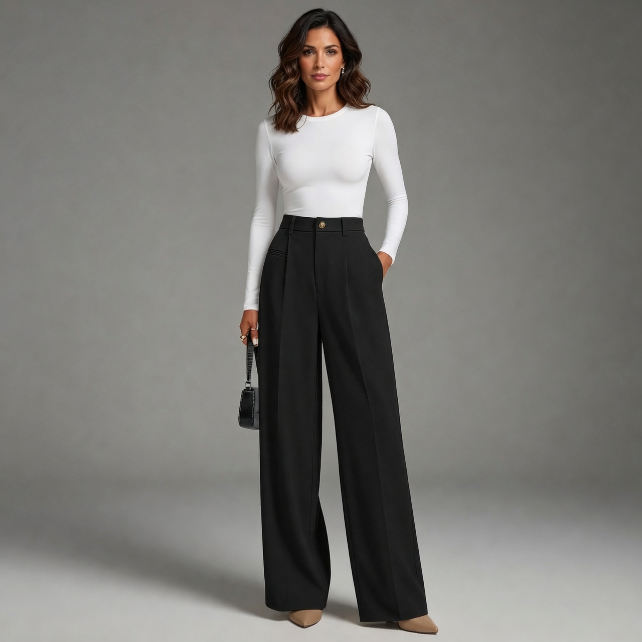Luana Cilento™ Polished Wide-Leg Trousers for All-Day Comfort