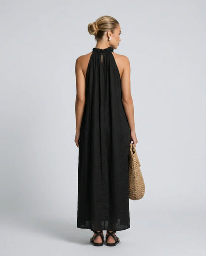Lucilda Ranieri™ Breathable Ruffled Maxi Dress for Warm Days