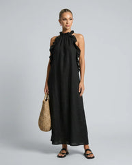 Lucilda Ranieri™ Breathable Ruffled Maxi Dress for Warm Days
