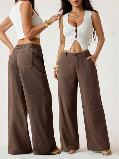 Lucilla Cimino™ Lightweight Wide-Leg Pants for Effortless Summer Style