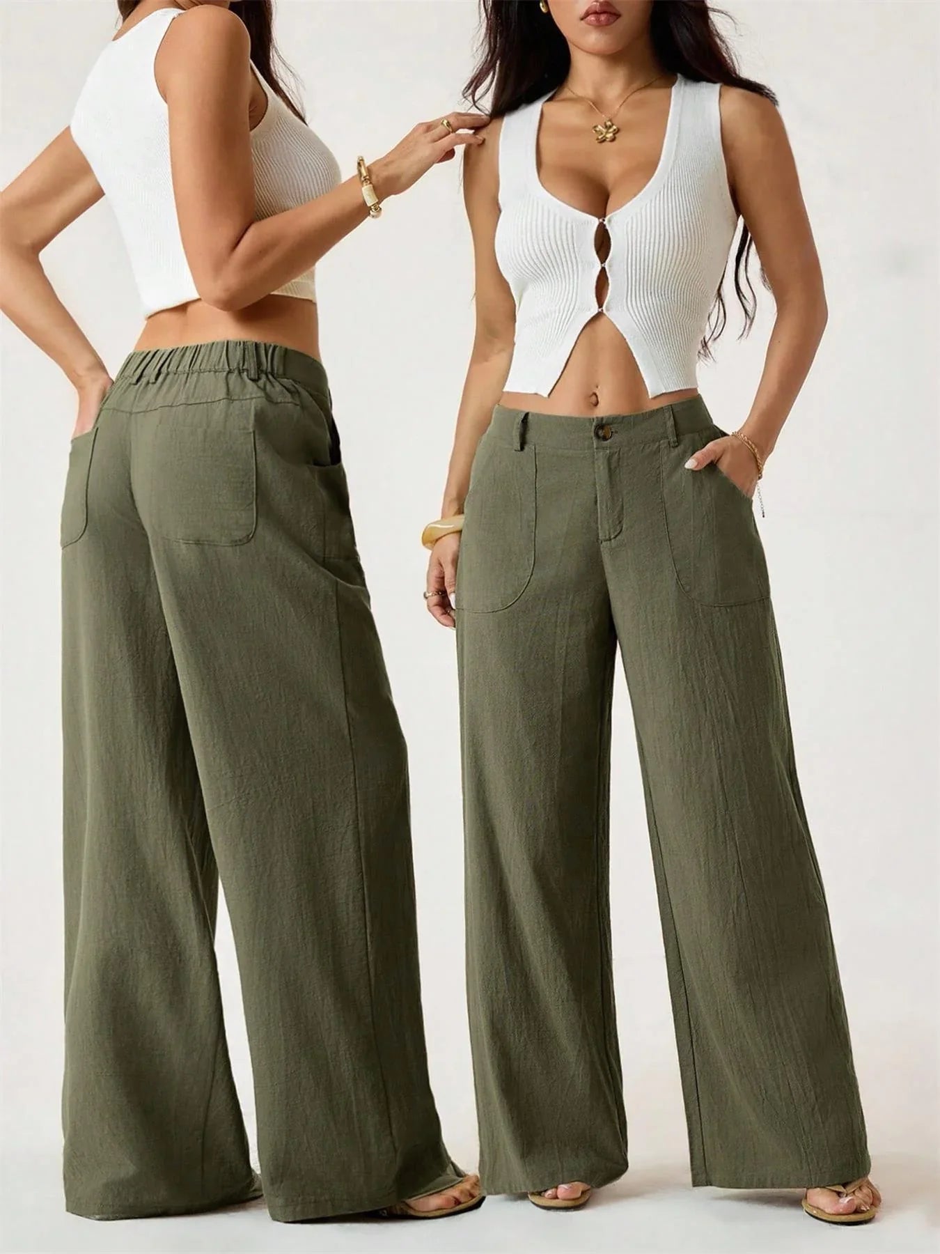 Lucilla Cimino™ Lightweight Wide-Leg Pants for Effortless Summer Style