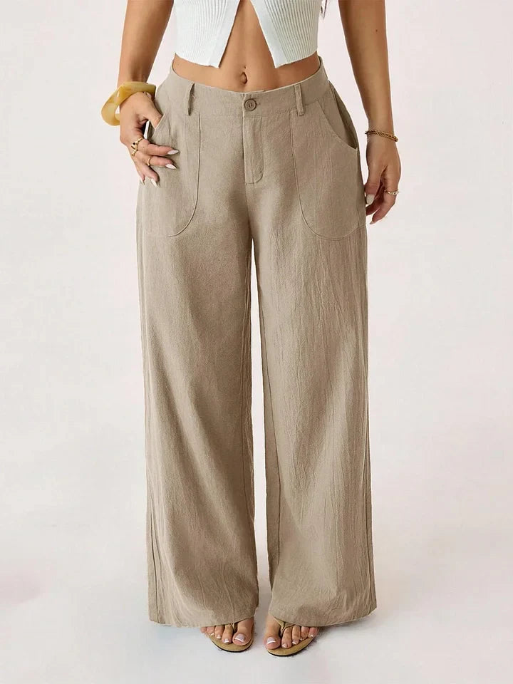 Lucilla Cimino™ Lightweight Wide-Leg Pants for Effortless Summer Style