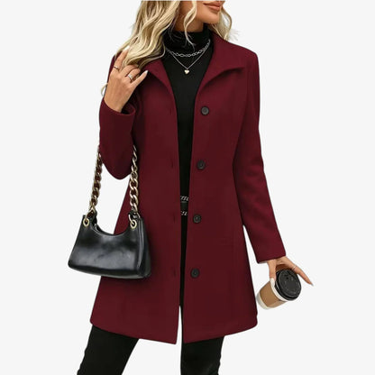 Luigia Ferrante™ Versatile Notch-Collar Coat for Everyday Wear