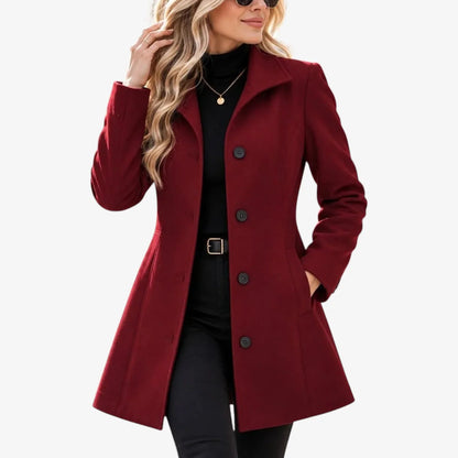 Luigia Ferrante™ Versatile Notch-Collar Coat for Everyday Wear
