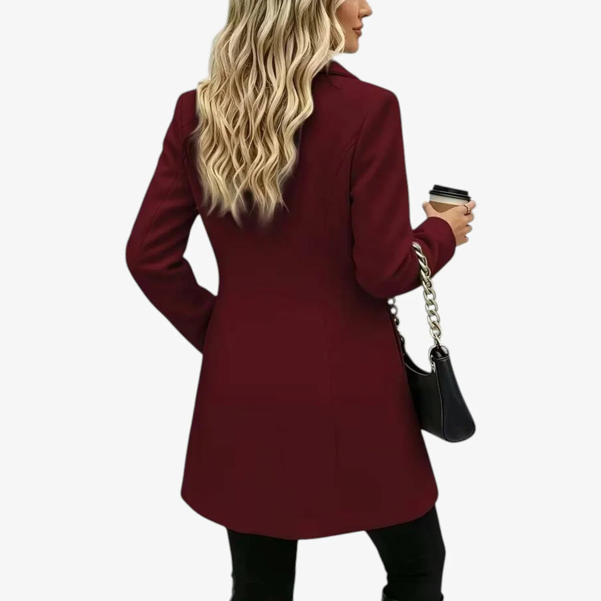 Luigia Ferrante™ Versatile Notch-Collar Coat for Everyday Wear