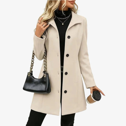 Luigia Ferrante™ Versatile Notch-Collar Coat for Everyday Wear