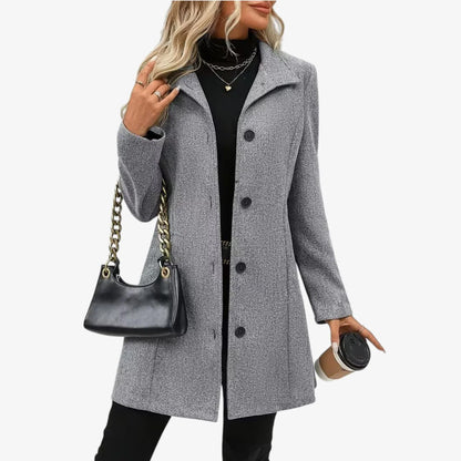 Luigia Ferrante™ Versatile Notch-Collar Coat for Everyday Wear