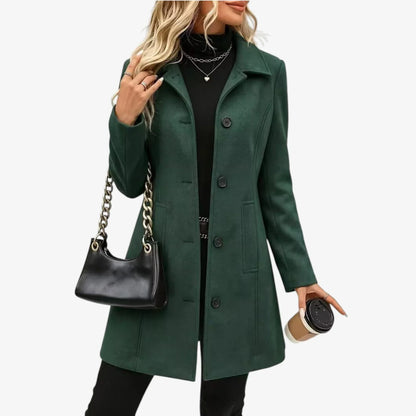 Luigia Linnea Classic Notch-Collar Coat - main product view