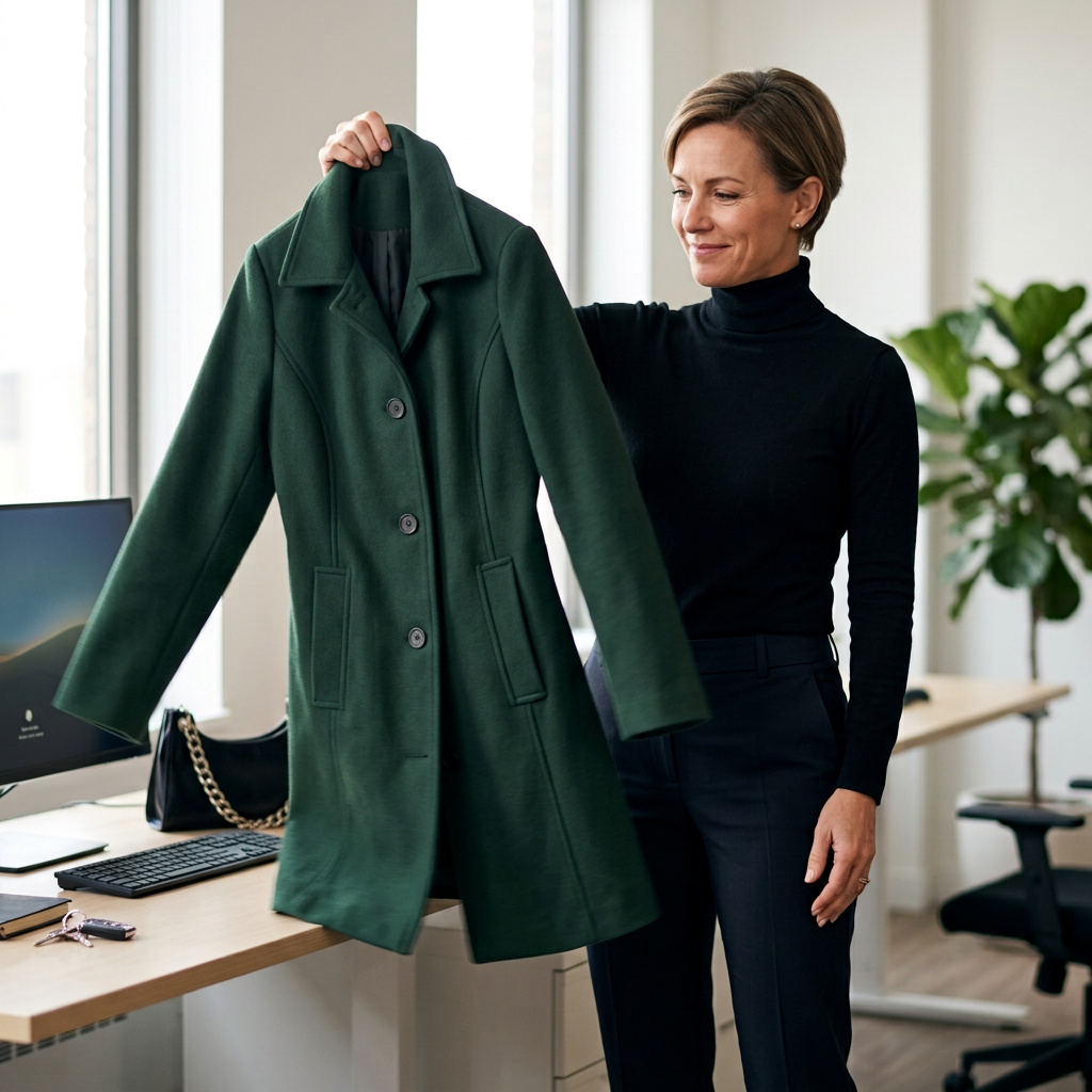 Luigia Ferrante™ Versatile Notch-Collar Coat for Everyday Wear