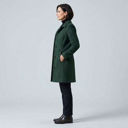 Luigia Ferrante™ Versatile Notch-Collar Coat for Everyday Wear