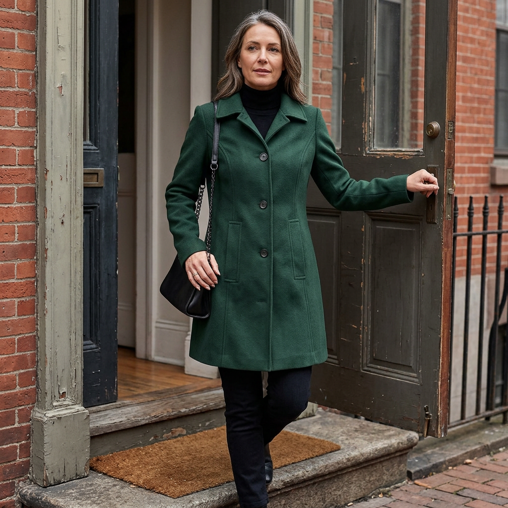 Luigia Ferrante™ Versatile Notch-Collar Coat for Everyday Wear